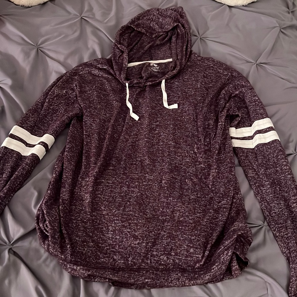 Purple Long Sleeve Hoodie
